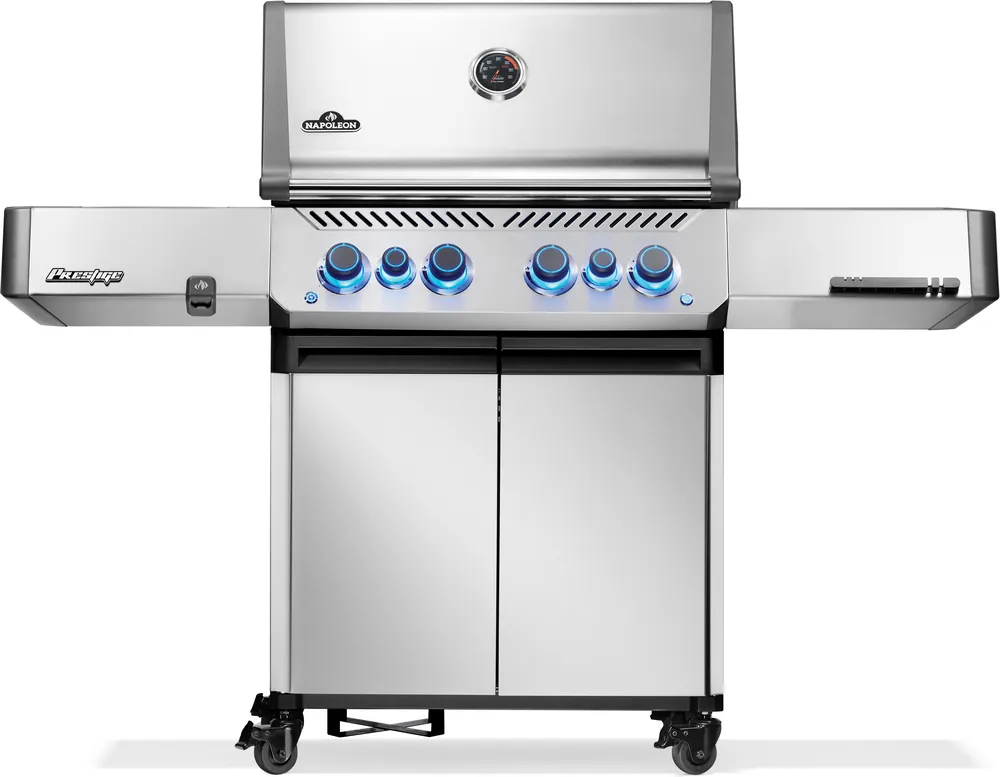 Napoleon Prestige 500 Edelstahl Gasgrill mit SIZZLE ZONE & Heckbrenner P500VRSIBPSS-DE Sichere Zahlung