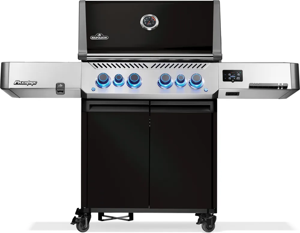 Napoleon Prestige 500 Connected Schwarz Gasgrill mit SIZZLE ZONE & Heckbrenner P500VXRSIBPK-DE Abverkauf