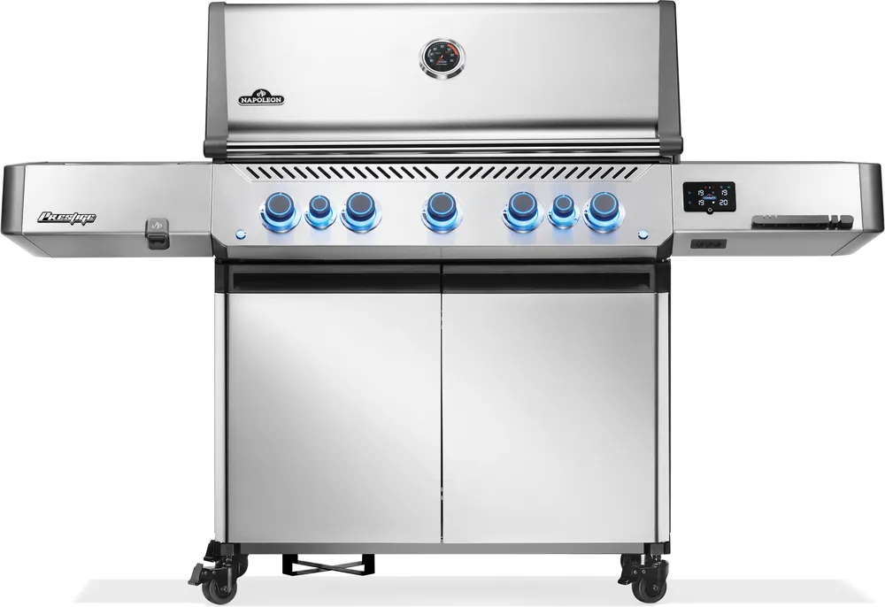 Napoleon Prestige 665 Connected Edelstahl Gasgrill mit SIZZLE ZONE & Heckbrenner P665VXRSIBPSS-DE Heißes Angebot