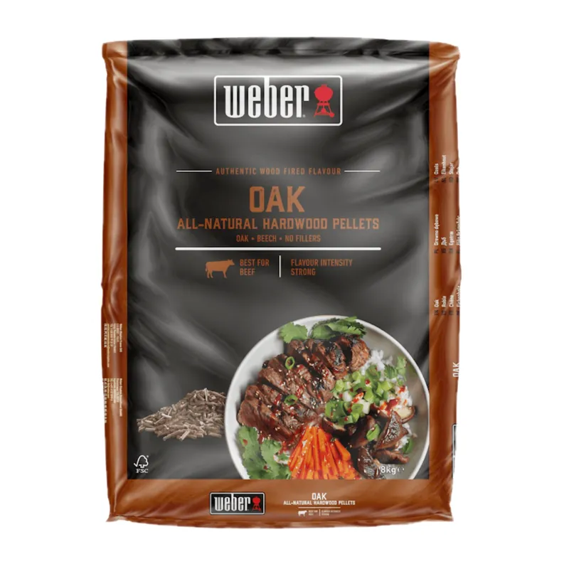 Versand Am Gleichen Tag Weber 100 % natürliche Holzpellets aus Eichenholz - 8 kg 3401053