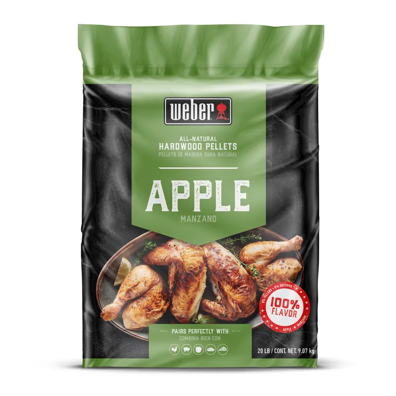 Must-Have Weber 100 % natürliche Hartholzpellets aus Apfelholz - 8 kg 3401055