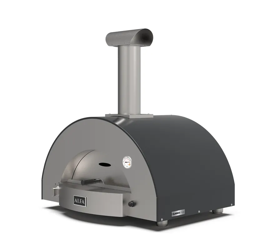 Alfa Forni Gas Pizzaofen CLASSICO 2 Pizze Schiefer Grau FXCL-2P-GGRA-DE Beliebt