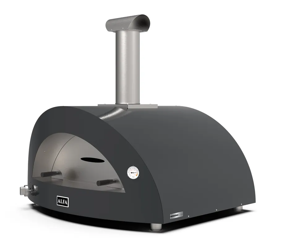 Billig Alfa Forni Gas Pizzaofen MODERNO 5 Pizze Schiefer Grau FXMD-5P-GGRA-DE