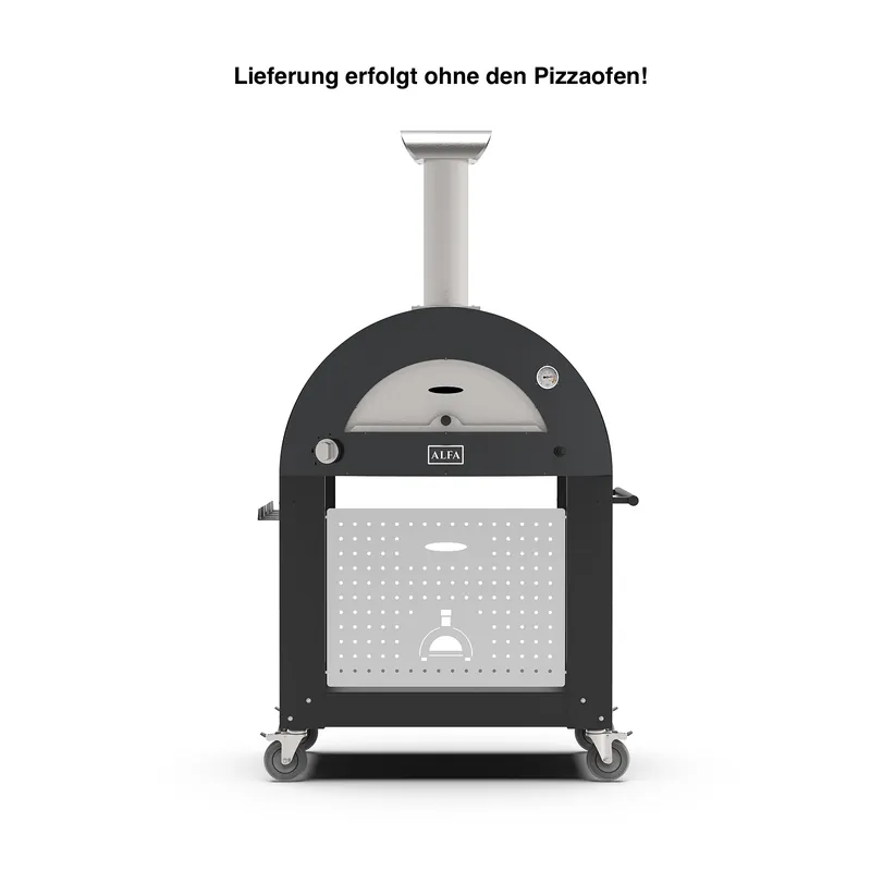 Zertifiziert Alfa Forni Unterbau 1 Pizza für MODERNO Pizzaofen Schwarz BF-1P-NEGO