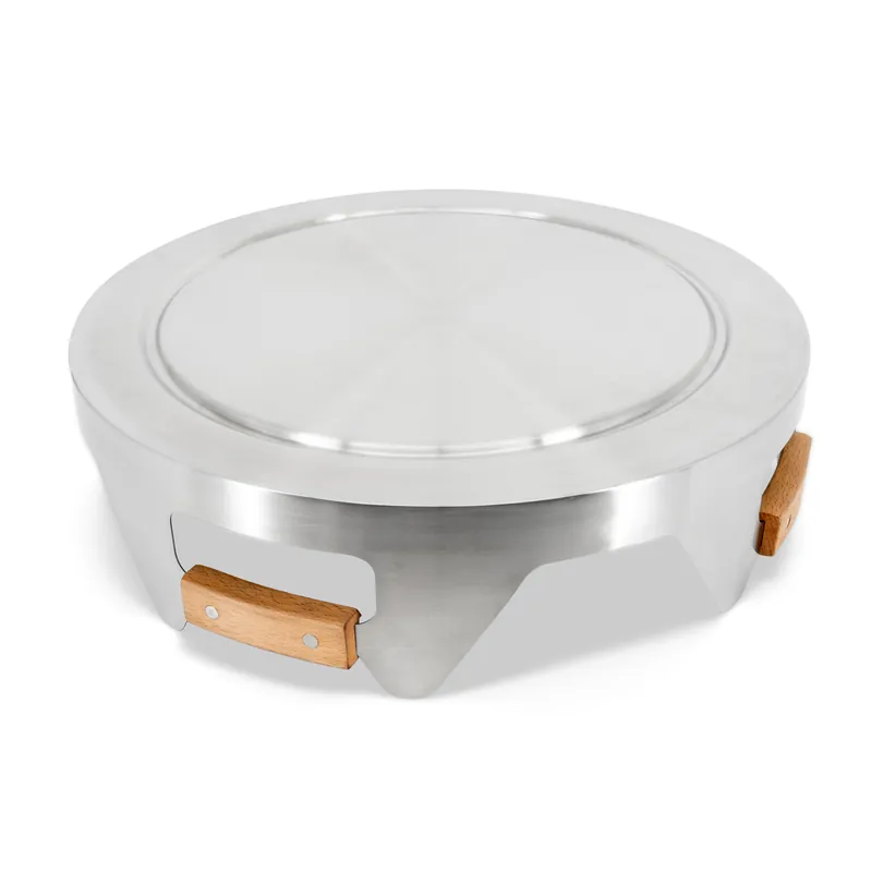 Petromax Deckel für Feuertonne Pyron 3-in-1 Edelstahldeckel mit Holzgriffen PYRON-LID Direkt Vom Hersteller