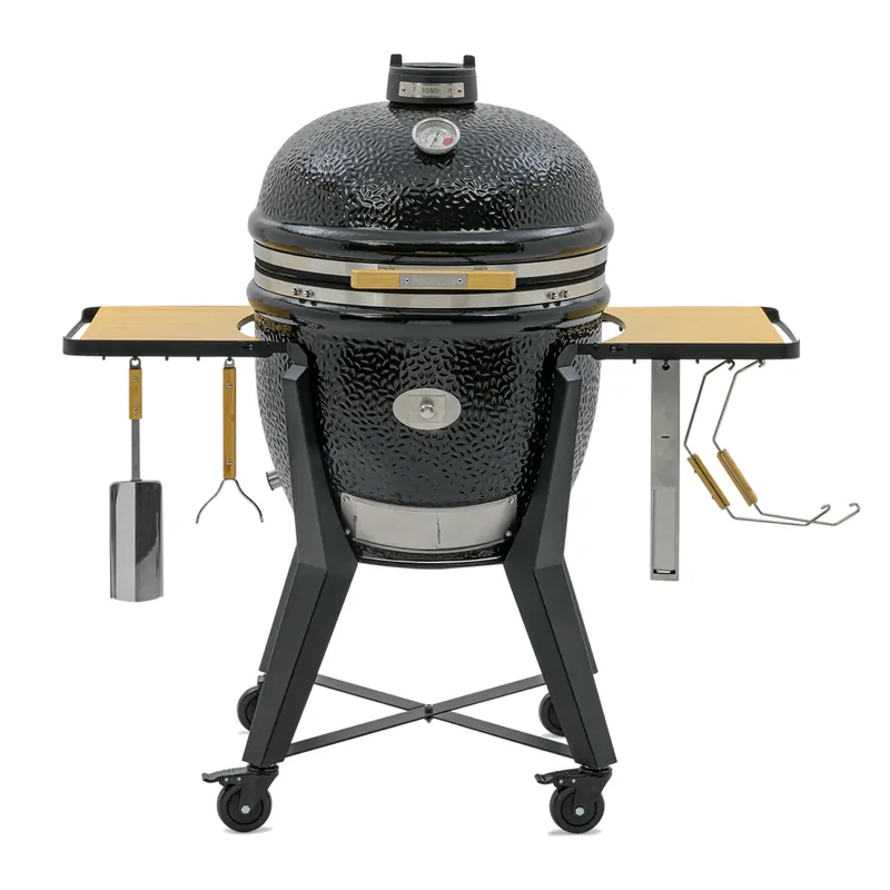 Echt Monolith Keramikgrill MONOLITH TWO.66 mit Gestell und Seitentische 121000.66.SET