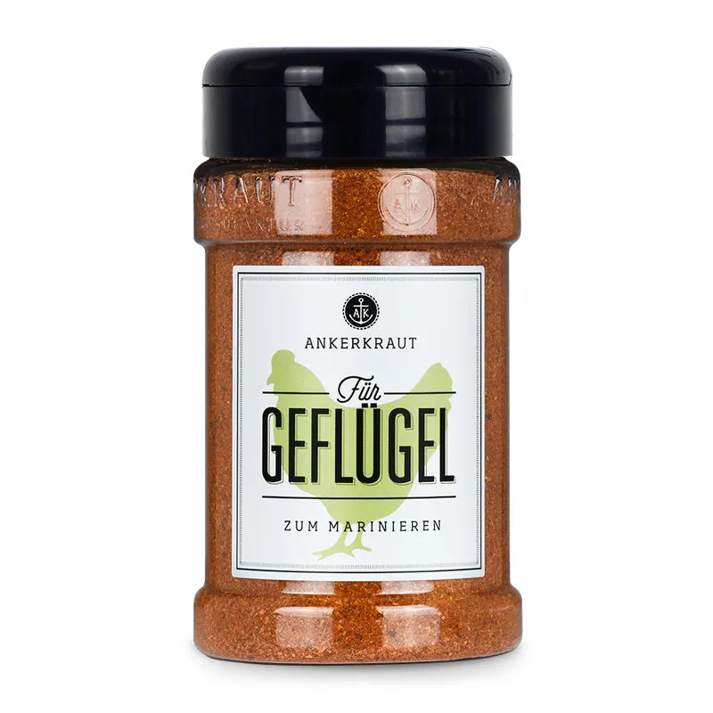 Ankerkraut Hähnchengewürz für Geflügel BBQ Rub Gewürzmischung 230 g im Streuer Abverkauf