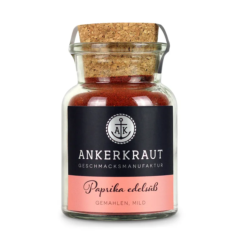 Ankerkraut Paprika edelsüß Gewürz Gewürzzubereitung im Korkenglas 70 g Markenware