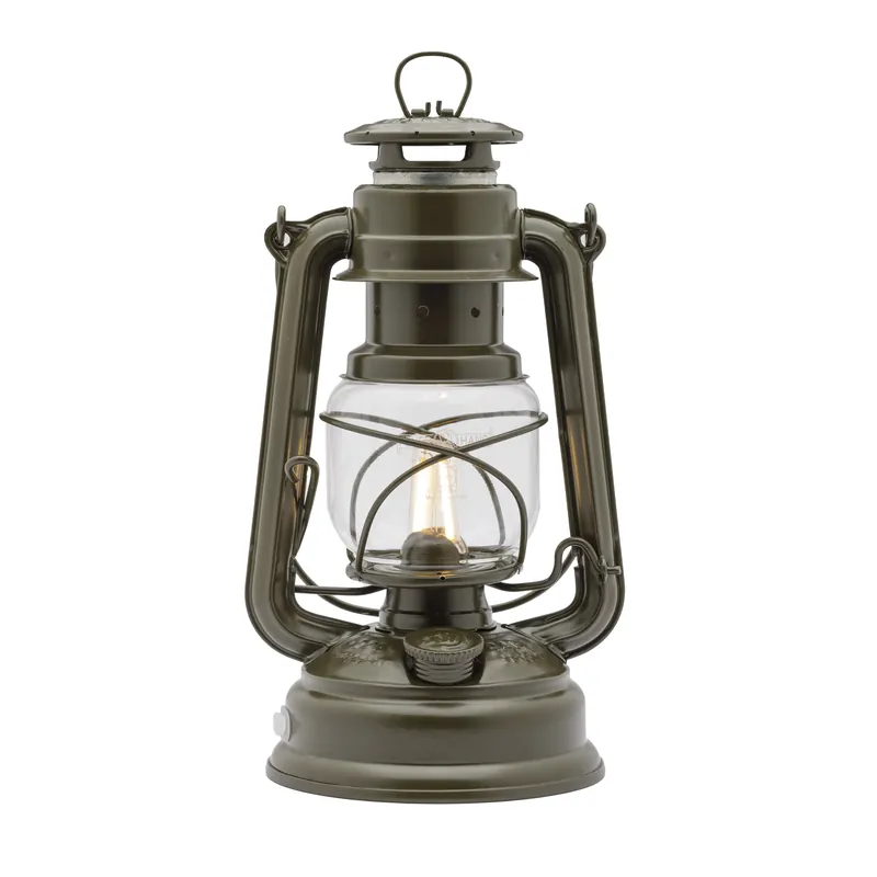 Billig Feuerhand LED Laterne Baby Special 276 Olive Dimmbar