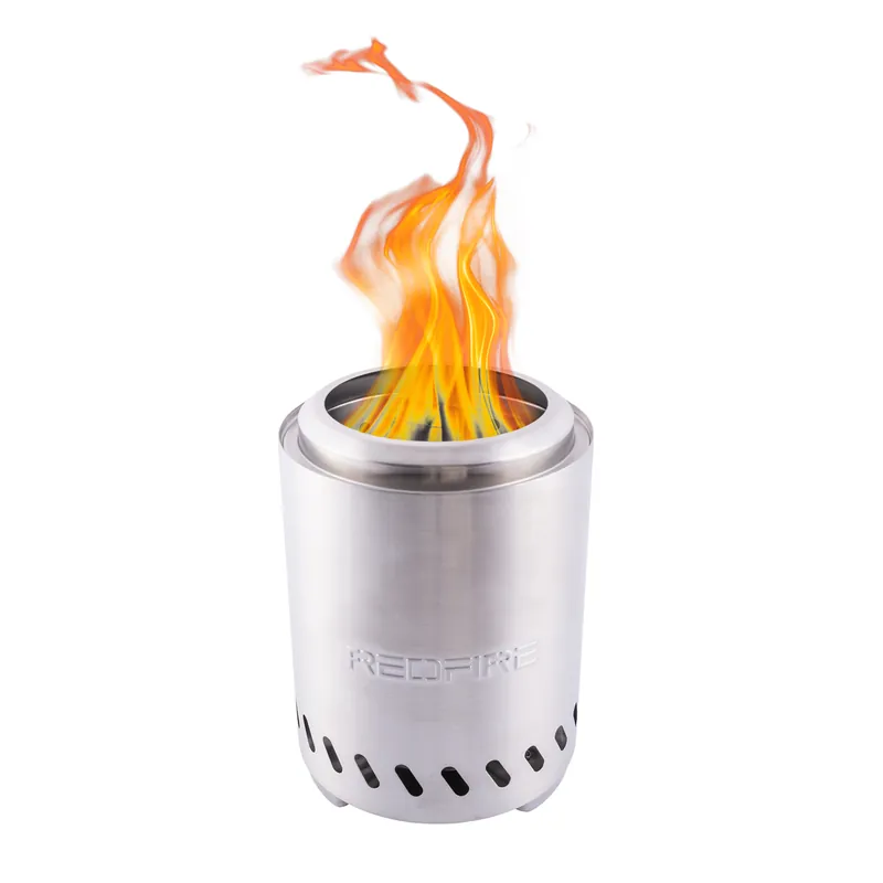 Top-Angebot REDFIRE Volcano Medium steel Feuerkorb Feuerschale Terrassenfeuer Silber