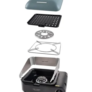 Markenprodukt Cadac Van Cook FFD Combo Gasgrill mit Deckel Tischgrill Campinggrill 1025-20-UN