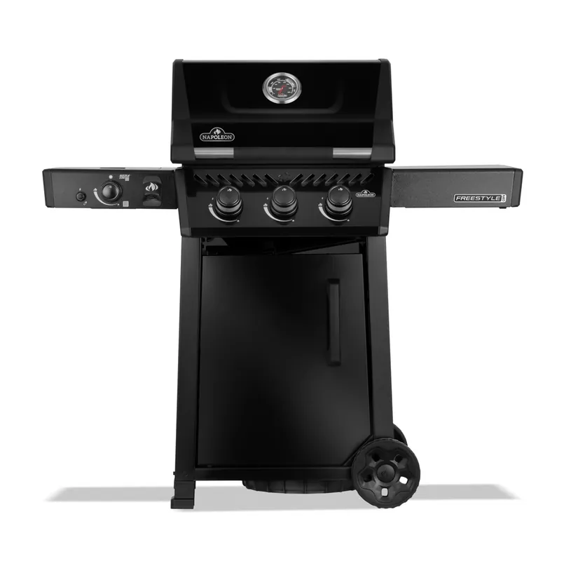 Napoleon Freestyle PRO 365 Gasgrill Schwarz mit Tür 3 Brenner & SIZZLE ZONE FP365DSIBPK-1-DE Rabatt