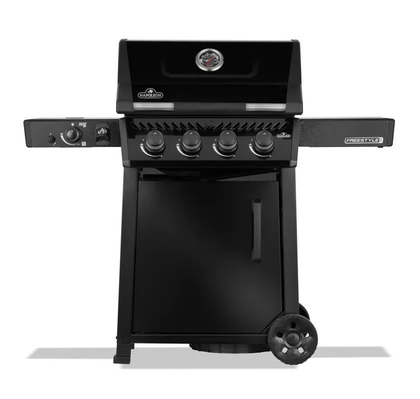 Top-Seller Napoleon Freestyle PRO 425 Gasgrill Schwarz mit Tür 4 Brenner & SIZZLE ZONE FP425DSIBPK-1-DE