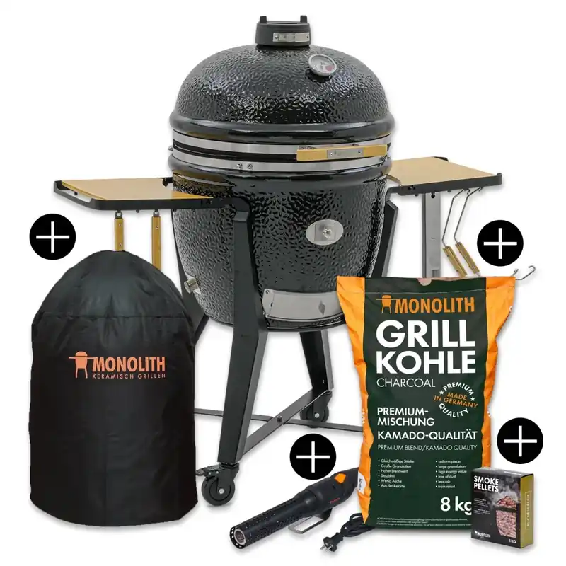 Highlight Monolith Starterset TWO.66 Keramikgrill mit Gestell inkl. Zubehör-Starterpaket 121000.66-START