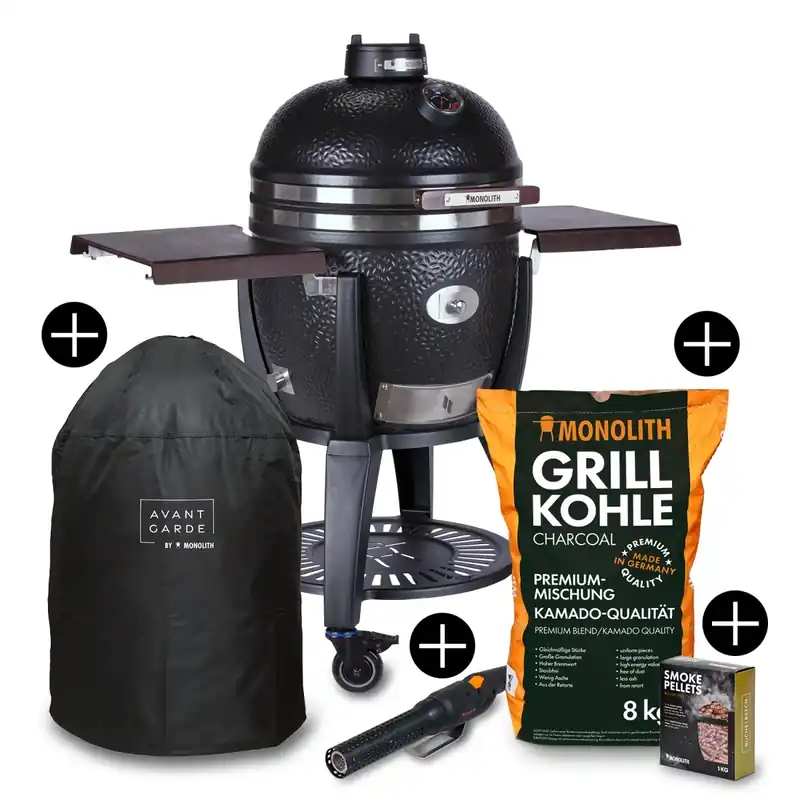 Highlight Monolith Starterset AVANTGARDE.55 Keramikgrill mit Gestell inkl. Zubehör-Paket 301000-AVG-START