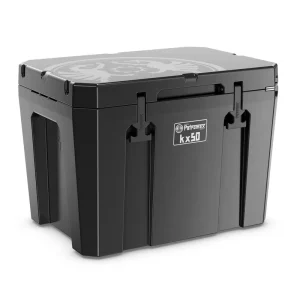 Sale Petromax Kühlbox 50 Liter Schwarz KX50-BLACK für Camping, Angeln und Picknick / Stromunabhängig
