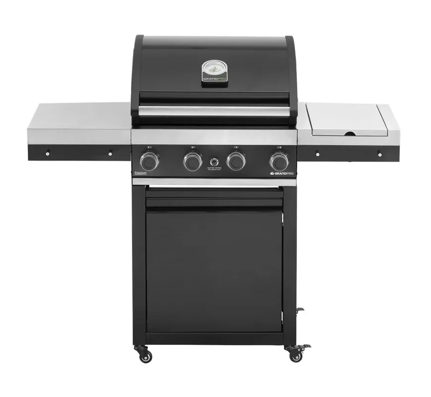 Grandpro Gasgrill Premium G4 Trolley 4 Brenner, 1 Seitenbrenner K04000412A Mega-Angebot