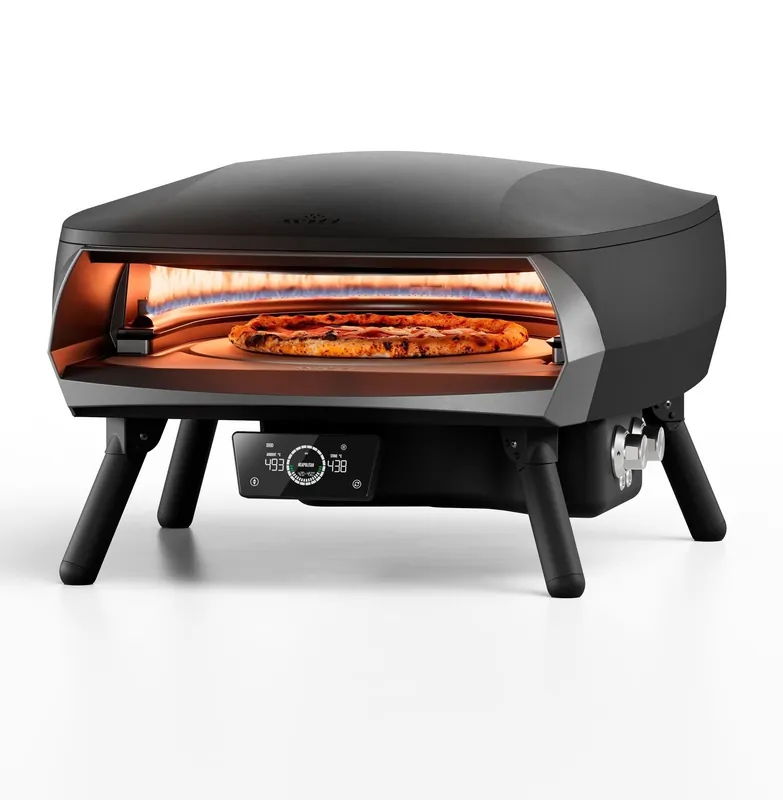 Witt Etna Rotante 16" Control Gas Pizzaofen rotierend 2 Brenner 9,2 kW Matt Schwarz 100000376 Sale