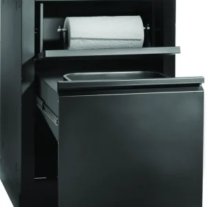 Napoleon Oasis Einbau Unterschrank Mülleimerschrank mit Küchenrollenhalter Mattschwarz IM-WDC-MK-1 Saisonangebot