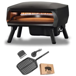 Witt PICCOLO Rotante 16" Bundle Gas Pizzaofen rotierend 1 Brenner 7 kW Matt Schwarz 100001419 Nur Für Kurze Zeit