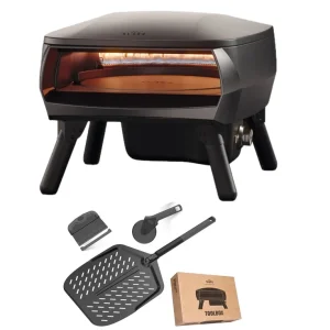 Preiswert Witt PICCOLO Rotante 13" Bundle Gas Pizzaofen rotierend 1 Brenner 5,2 kW Matt Schwarz 100000367