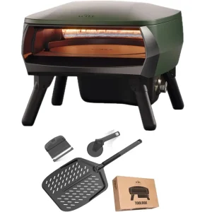 Neue Kollektion Witt PICCOLO Rotante 13" Bundle Gas Pizzaofen rotierend 1 Brenner 5,2 kW Matt Grün 100000369