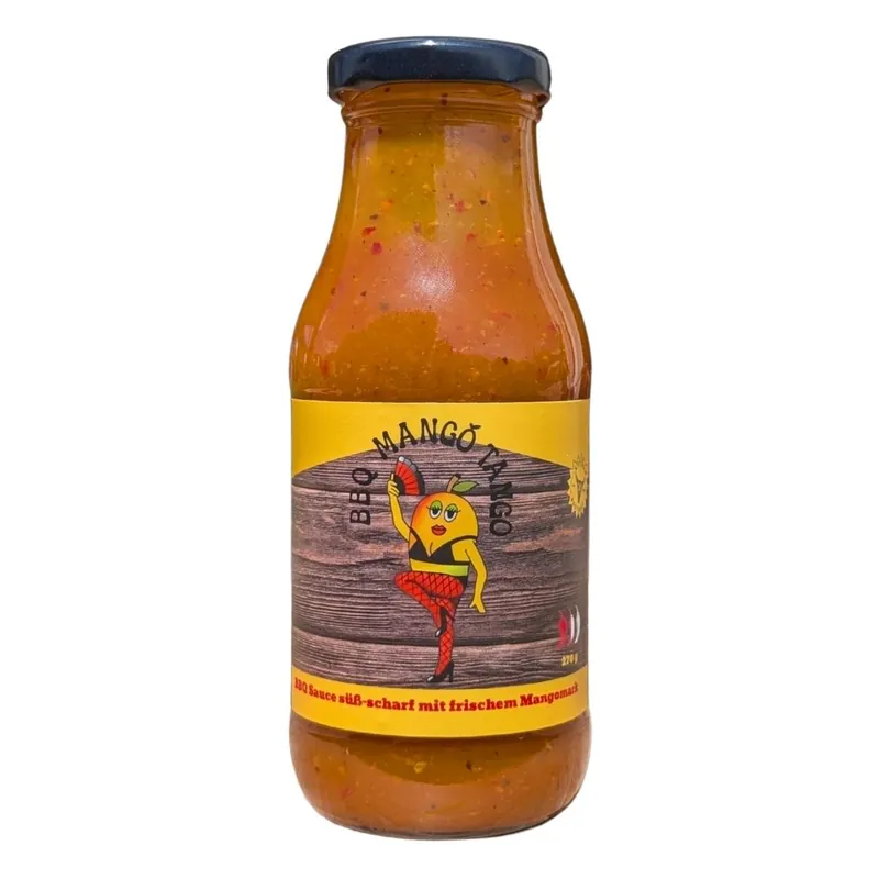 Heißes Angebot Kitchen Bastards Mango Tango BBQ Sauce - Süß-scharfe BBQ Sauce mit Mangomark 270 g