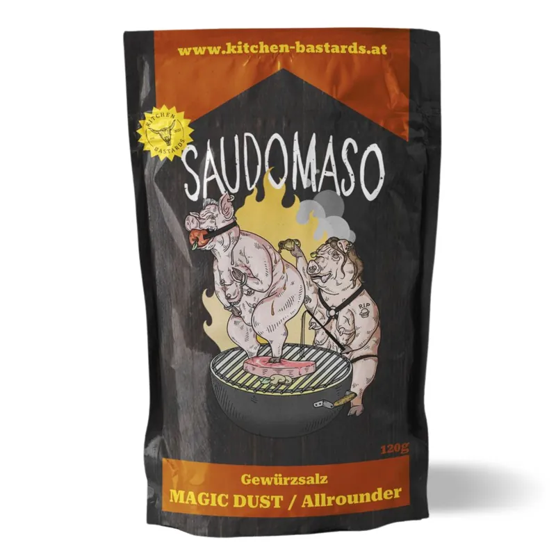 Kitchen Bastards Saudomaso - Magic Dust BBQ Gewürz mit Umami 120 g Markenprodukt