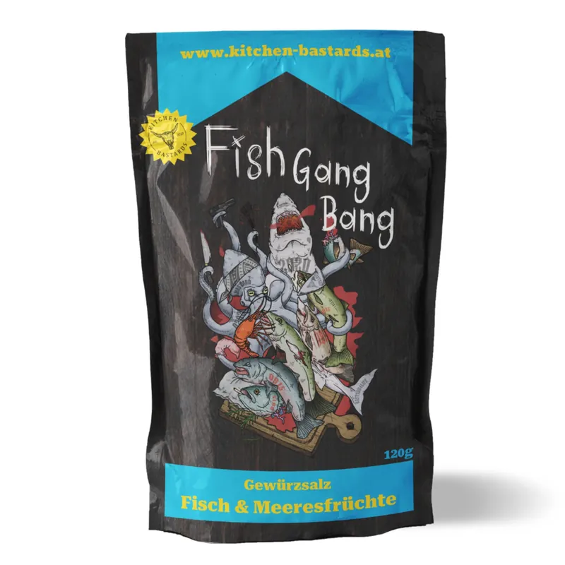 Kitchen Bastards Fish Gang Bang - Fisch & Meeresfrüchte Gewürz 120 g Echt