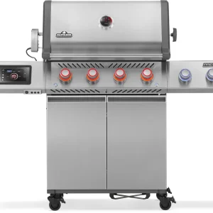 Napoleon Prestige PRO 500 Connected Edelstahl Gasgrill inkl. Drehspieß-Set PRO500VXRSIBPSS-DE Mega-Angebot