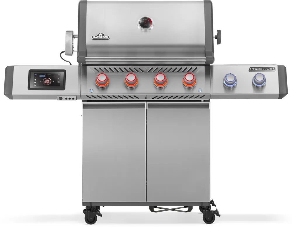 Napoleon Prestige PRO 500 Connected Edelstahl Gasgrill inkl. Drehspieß-Set PRO500VXRSIBPSS-DE Mega-Angebot