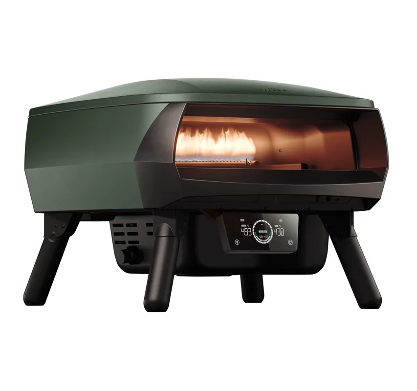 Witt Etna Rotante 13" Control Gas Pizzaofen rotierend 2 Brenner 7,1 kW Matt Grün 100002427 Nur Für Kurze Zeit