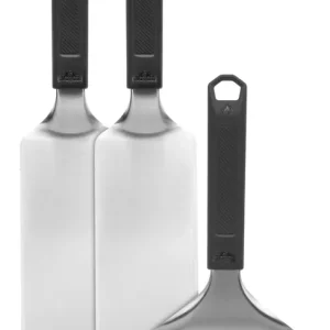 Direktkauf Napoleon Plancha Spatelset inkl. Schaber 3-teilig aus Edelstahl für Grillplatten GATL012