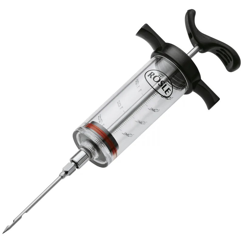 Top-Seller Rösle Marinierspritze 50 ml zum Einspritzen der Marinade in das Fleisch 250058