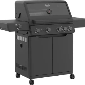 Jetzt Bestellen Rösle Gasgrill ALLFLAME Hero 4 Schwarz mit PRIMEZONE und Backburner 251053