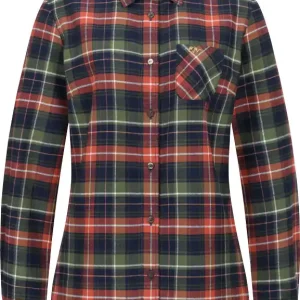 Top-Seller Blaser Bluse Martina Flanell, Dunkel Oliv/ Rot kariert