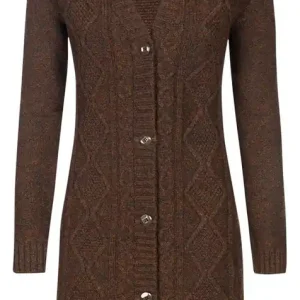Must-Have Jagdhund Strickmantel Krumau, Braun