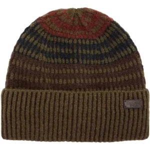 Barbour Beanie Harray, Olive/ Fired Brick Schnäppchen