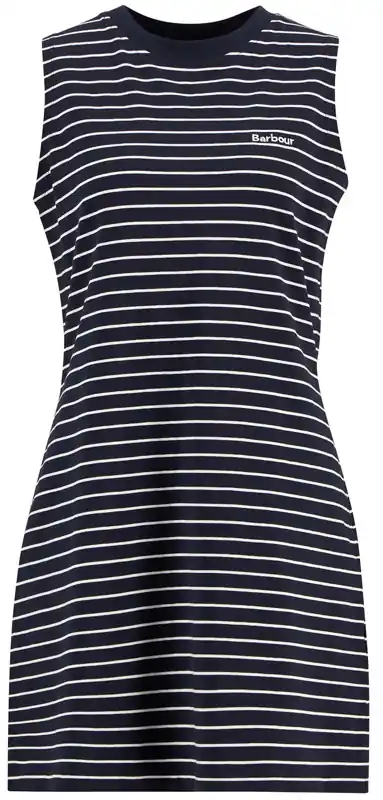 Expressversand Barbour Kleid Hartland Mini, Navy/ Cloud Stripe