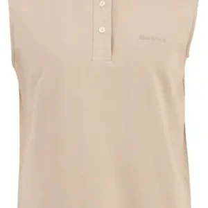 Barbour Poloshirt Bowford Sleeveless, sand Rabatt