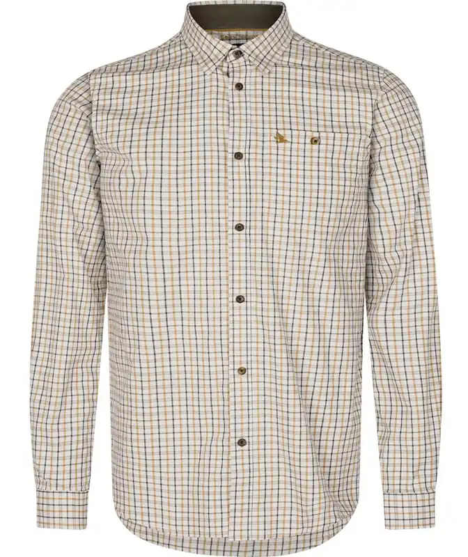 Echt Seeland Hemd Oxford Shooting, Classic Blue/Classic Brown Check