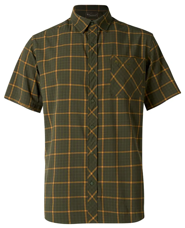 Pinewood Hemd Kurzarm Outdoor, Green Nur Für Kurze Zeit
