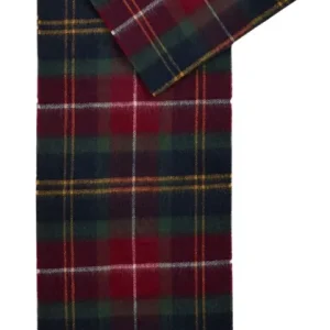 Kracherpreis Barbour Schal Cashmere Wool, Winterberry Tartan