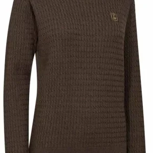 Versand Am Gleichen Tag Deerhunter Pullover Harrington Zopfmuster, Brown Melange