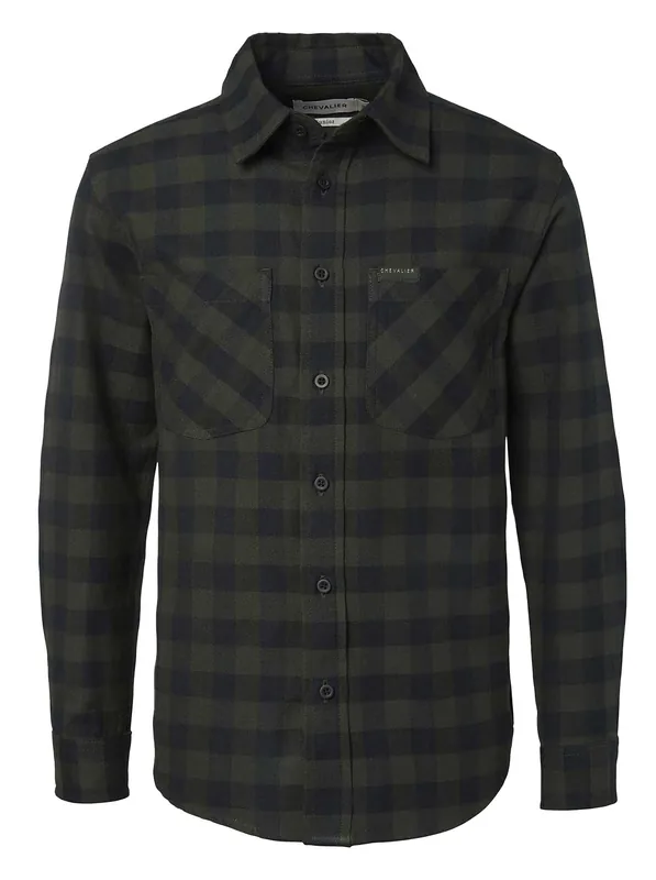 Chevalier Hemd Ferret Flannel Junior, Myrtle Green Checked Sofort Bestellen