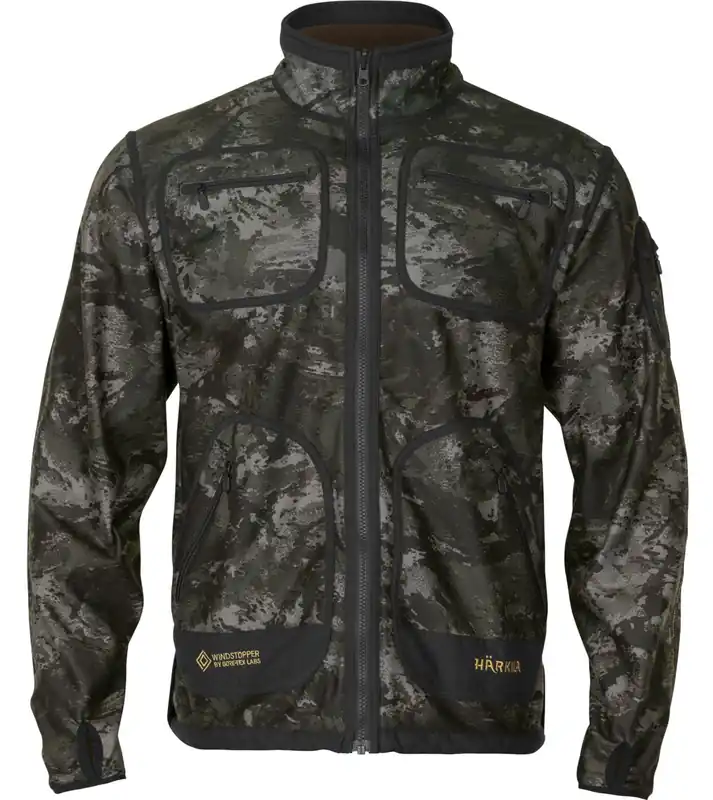 Härkila Wendefleecejacke Kamko Noctyx, AXIS MSP® Black/Willow Green Neue Kollektion