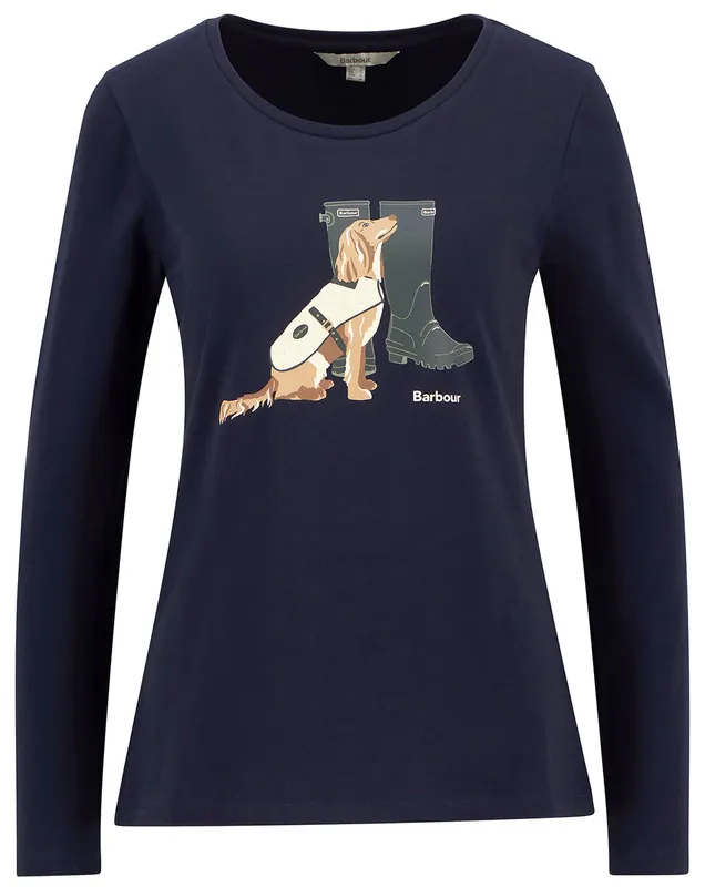 Barbour Langarmshirt Hedley, Navy Jetzt Bestellen