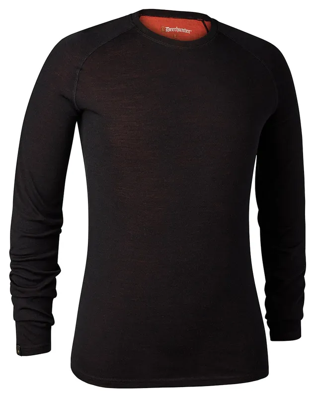 Schnäppchen Deerhunter Unterhemd Quinn Merino, Black Oak