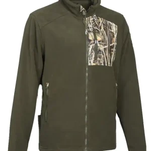Direktkauf Percussion Fleecejacke Passion Migrateurs, Khaki
