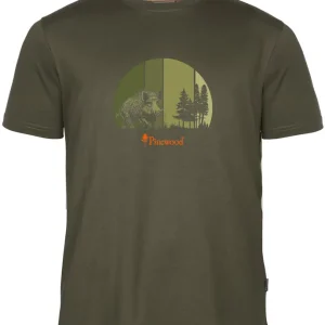 Preis Gesenkt Pinewood T-Shirt Wildboar, Olive